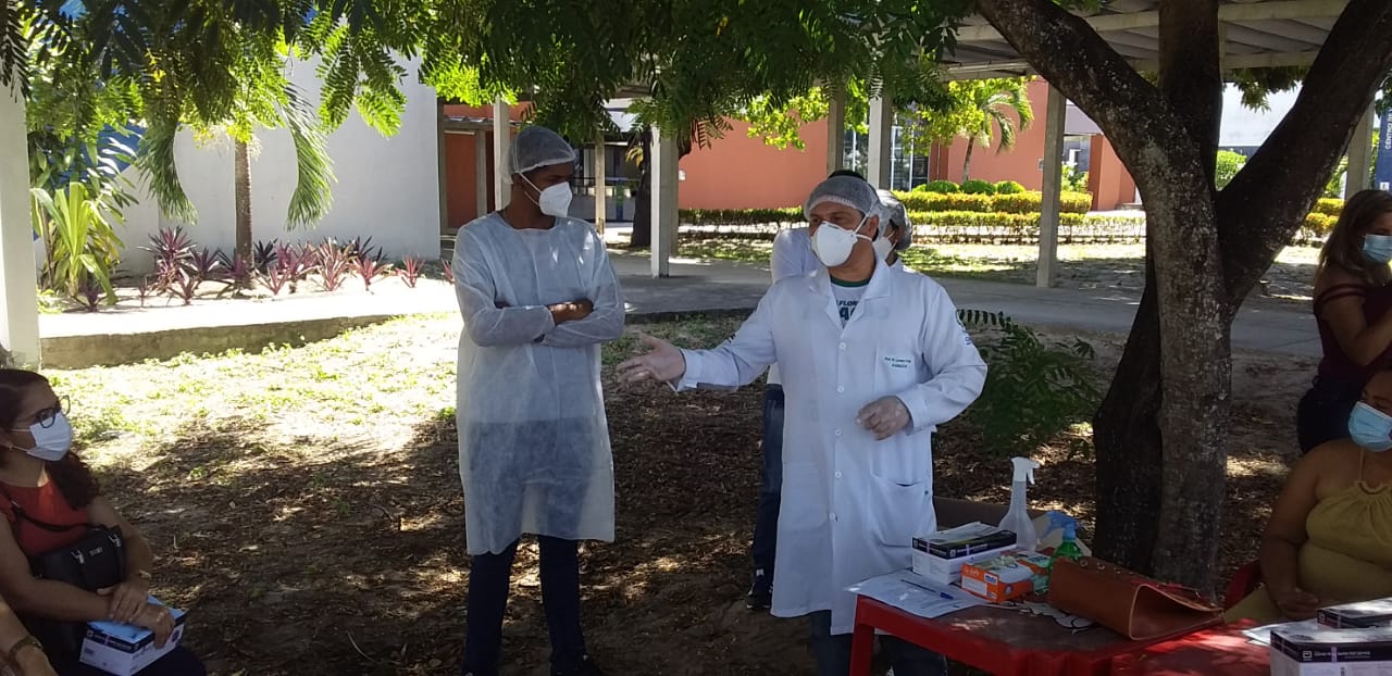 Profissionais de saúde da Sejuc recebem treinamento para testes de detecção da Covid-19