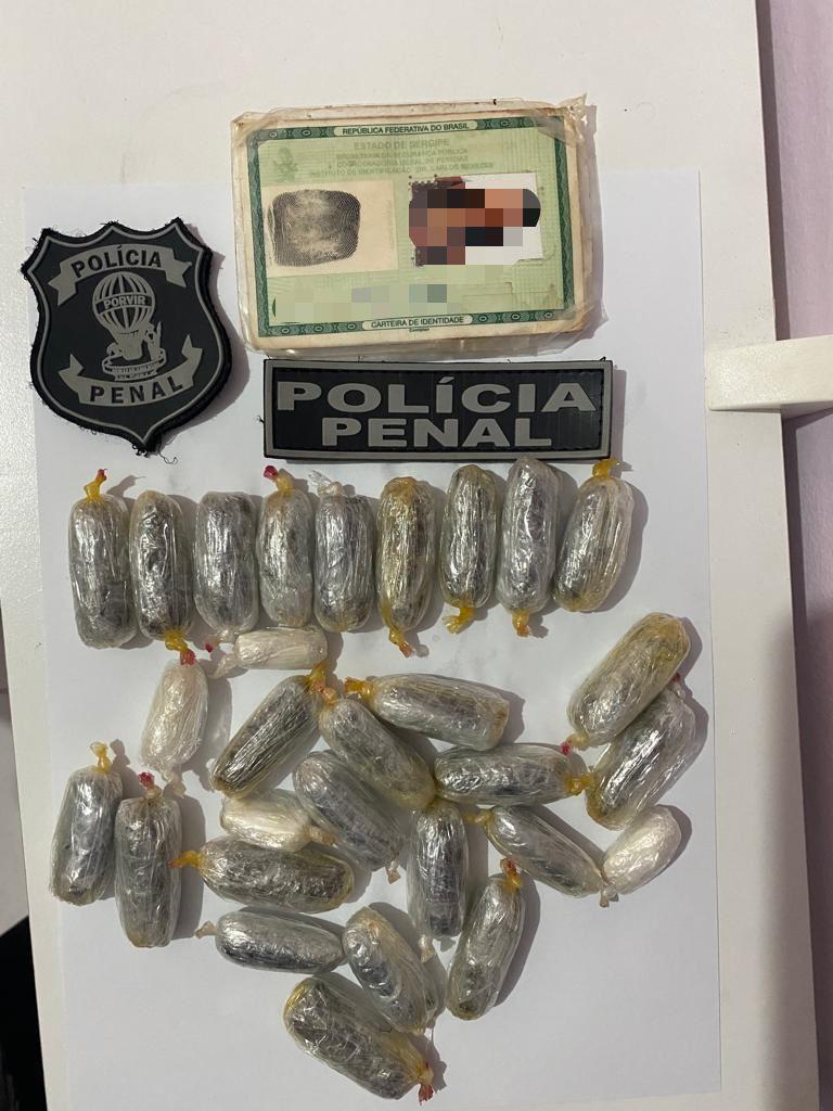 Polícia Penal de Sergipe realiza três flagrantes de tentativa de ingresso com material ilícito no Compajaf