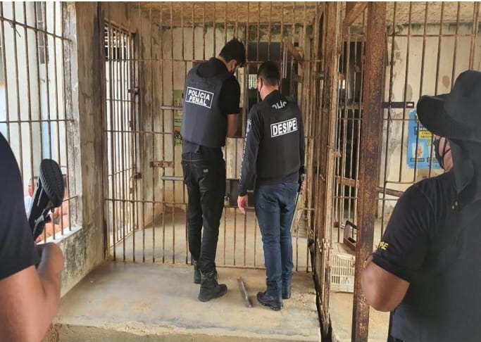 Polícia Penal realiza revista preventiva no Presídio Regional Senador Leite Neto (Preslen)
