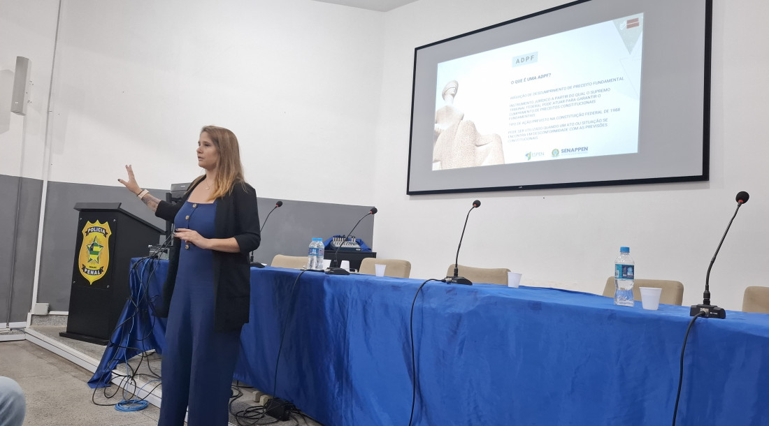 Representantes da Secretaria Nacional de Políticas Penais realizam palestra sobre o ‘Pena Justa’ em Sergipe
