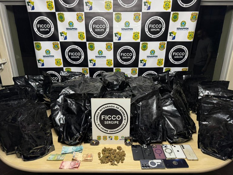FICCO/SE apreende carregamento de droga com alto nível de compostos psicoativos