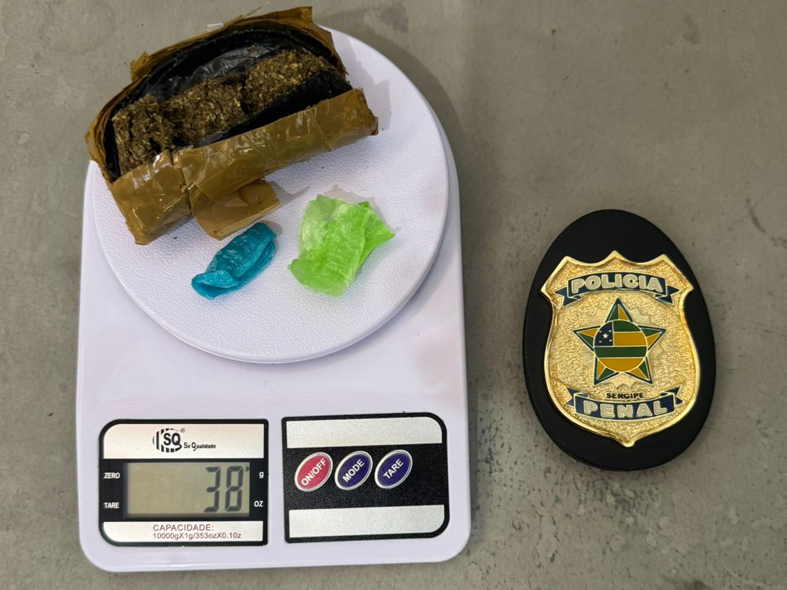 Mulher é presa na Cadeia Pública de Estância tentando entrar com drogas escondidas nas partes íntimas