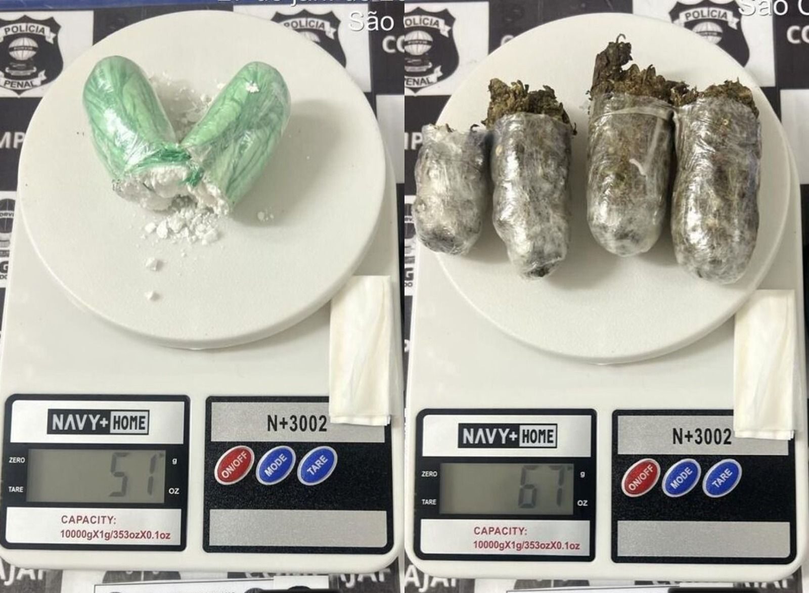 Mulher é presa por tentar entrar no Compajaf com drogas