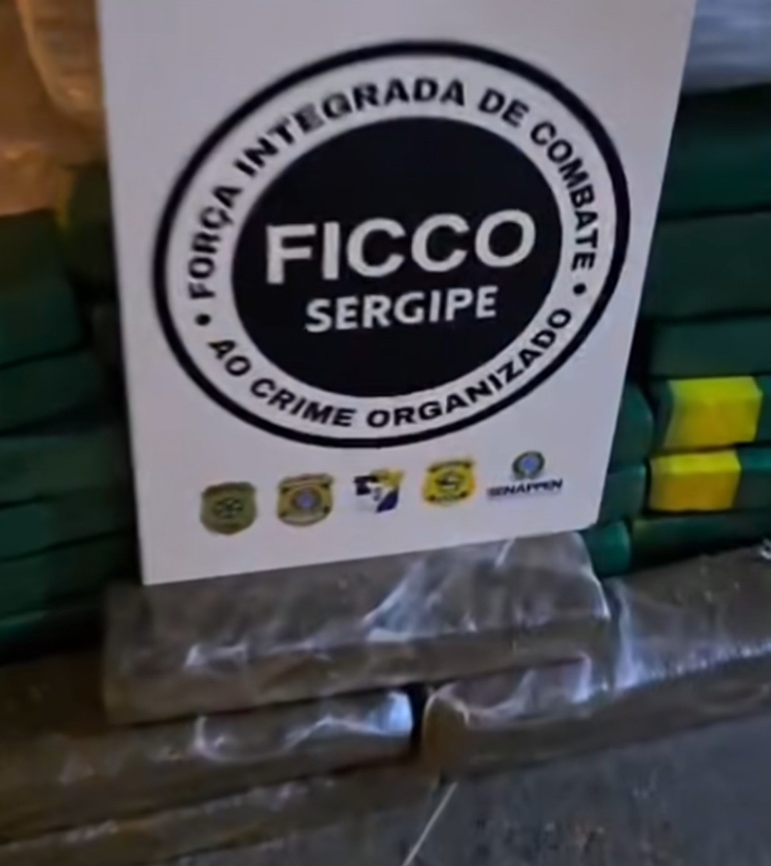FICCO/SE apreende mais de uma tonelada de maconha prensada